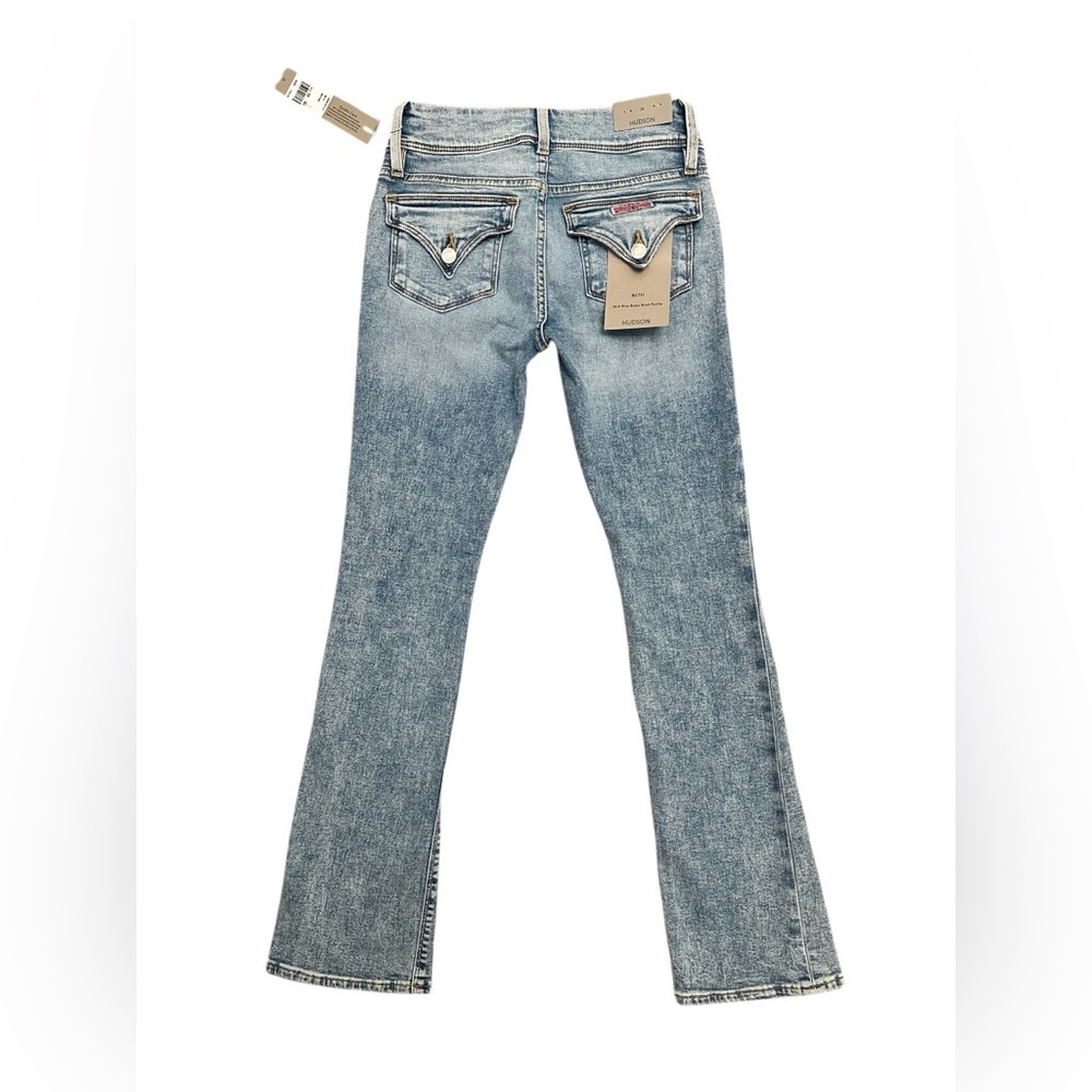 HUDSON Jeans Beth Low to Mid-Rise Baby Bootcut Petite Motion Blue Women Size 25 - Picture 10 of 17